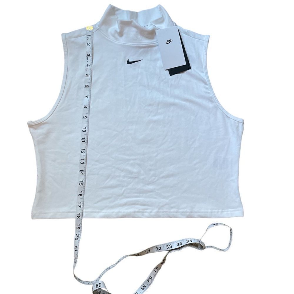 NIKE WMNS SLEEVELESS MOCK TOP WHITE SIZE XL - Picture 8 of 9